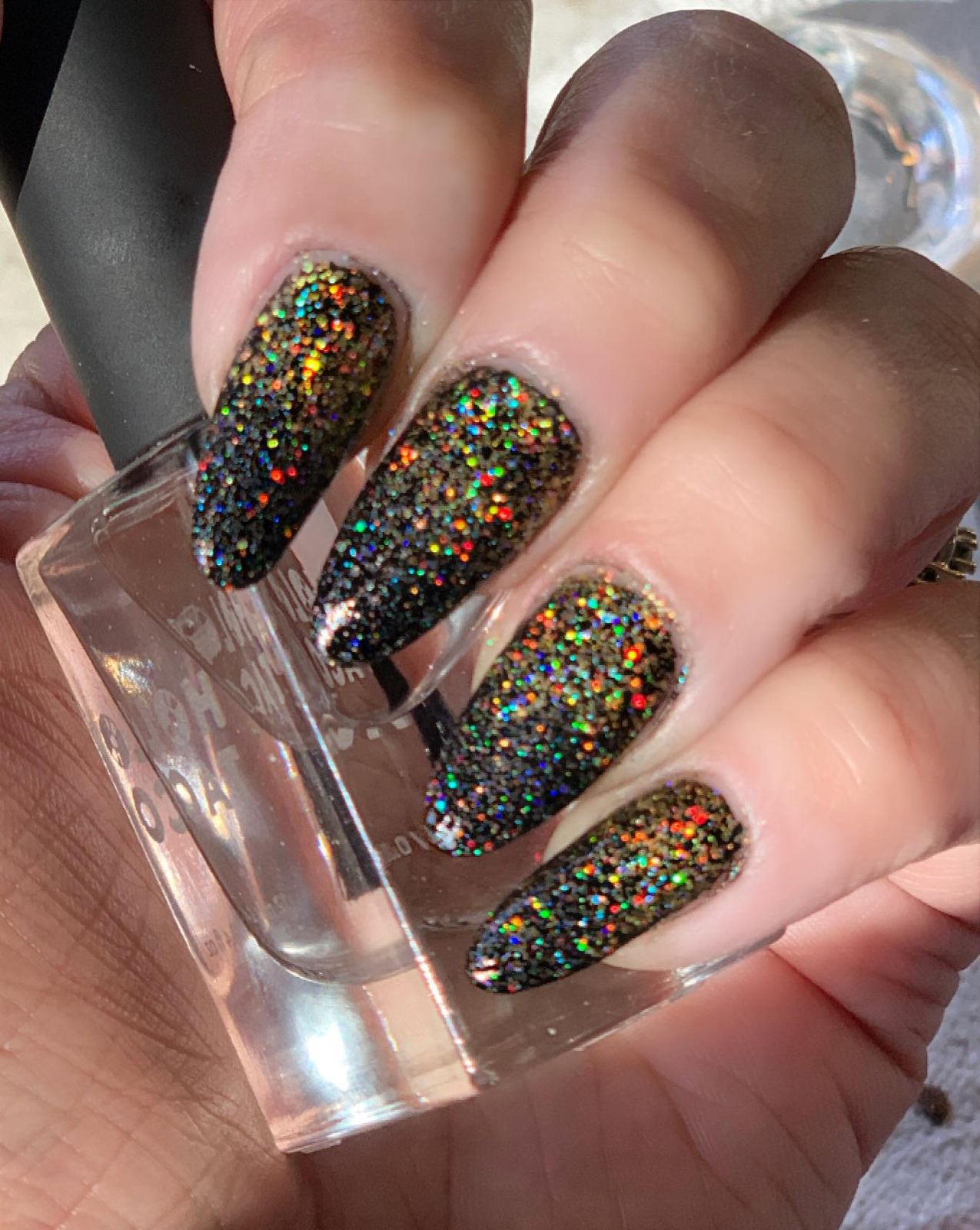 Even Glitter Application Visual Idea Even Glitter Application Visual Idea — New Years Coffin Nails 2027