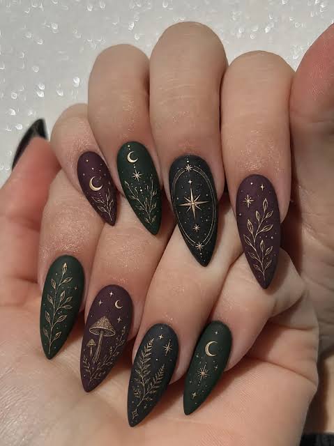 Winter Mystical Visual Idea Winter Mystical Visual Idea — Aesthetic Winter Nails