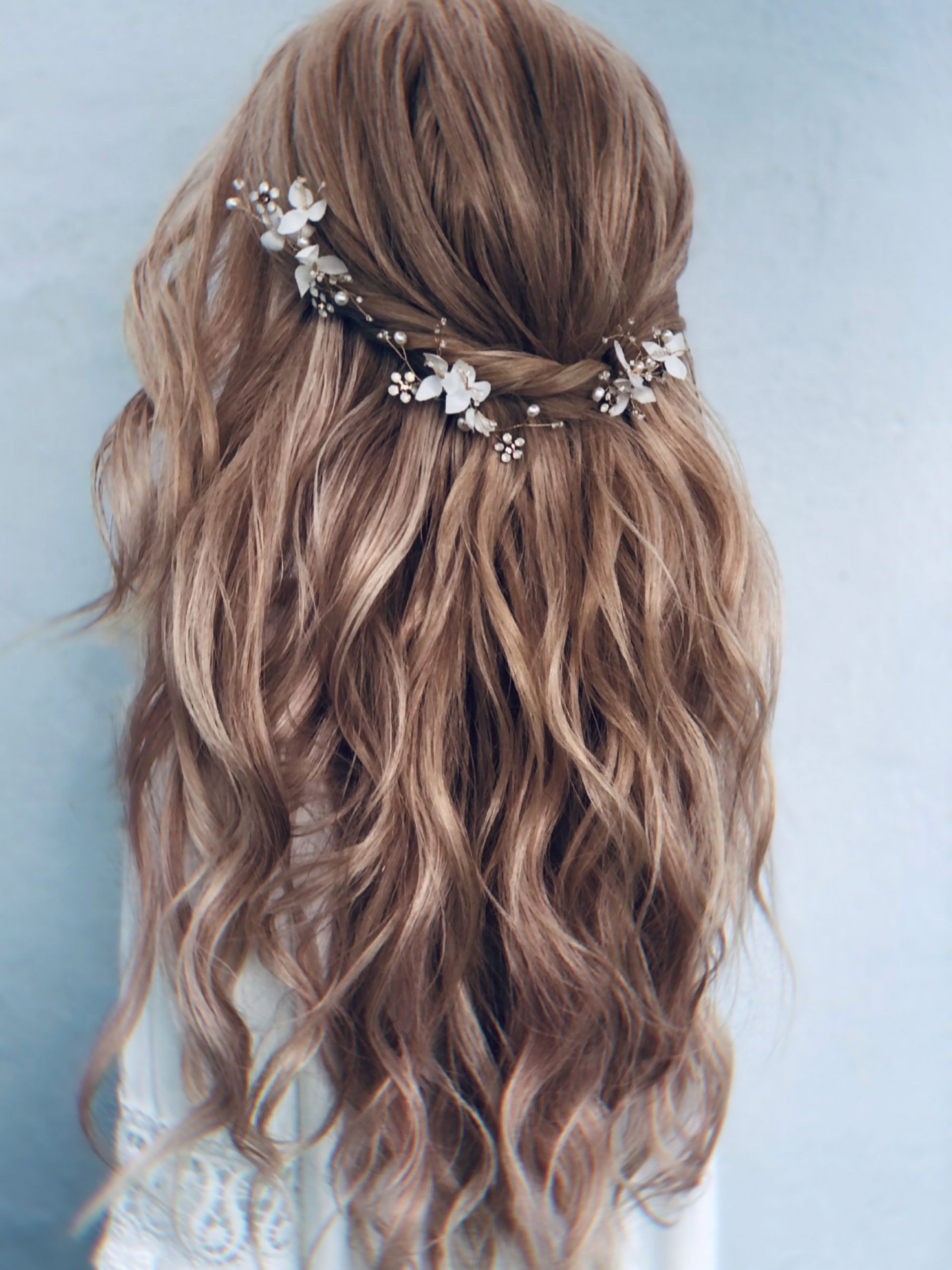 Light Brown Braided Crown with Balayage Light Brown Braided Crown with Balayage — Winter Half Up Half Down Hairstyles