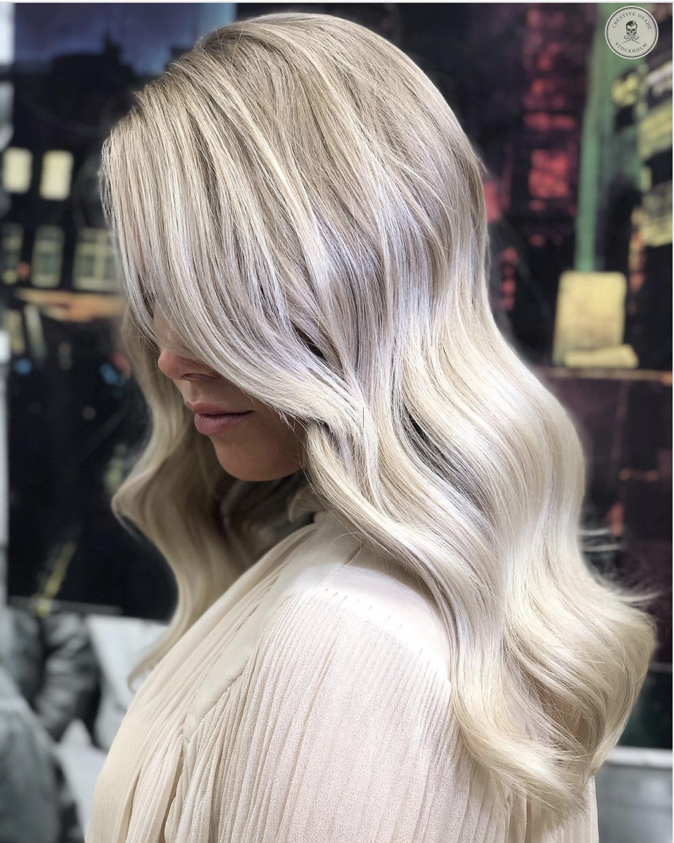 Mid-Back Icy Blonde Dark Roots Mid-Back Icy Blonde Dark Roots — Icy Blonde Hair