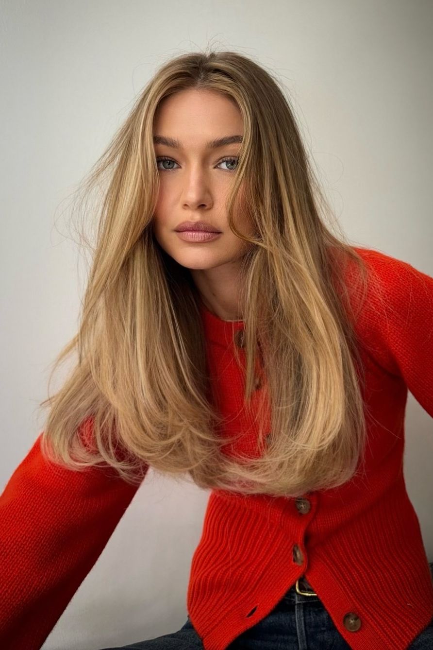 Ash Blonde Lob With Curtain Bangs and Volume Ash Blonde Lob With Curtain Bangs and Volume — Winter Hair Colors for Women Over 40