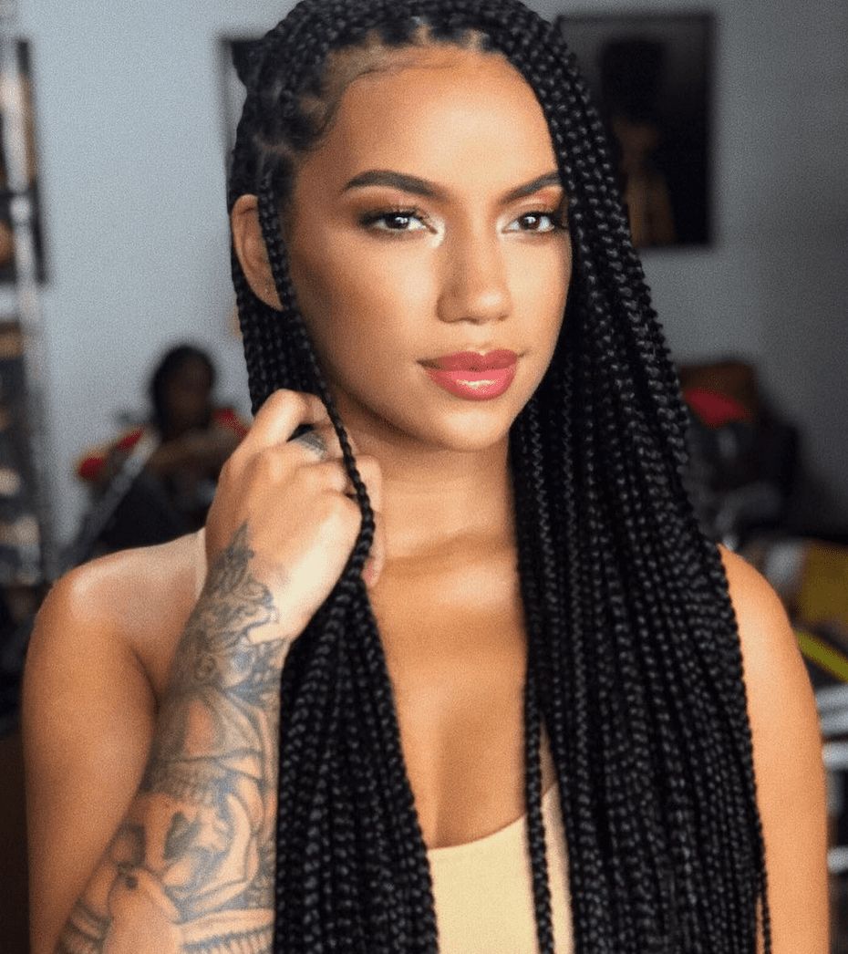 Classic Long Box Braids Classic Long Box Braids — Winter Braids for Black Women