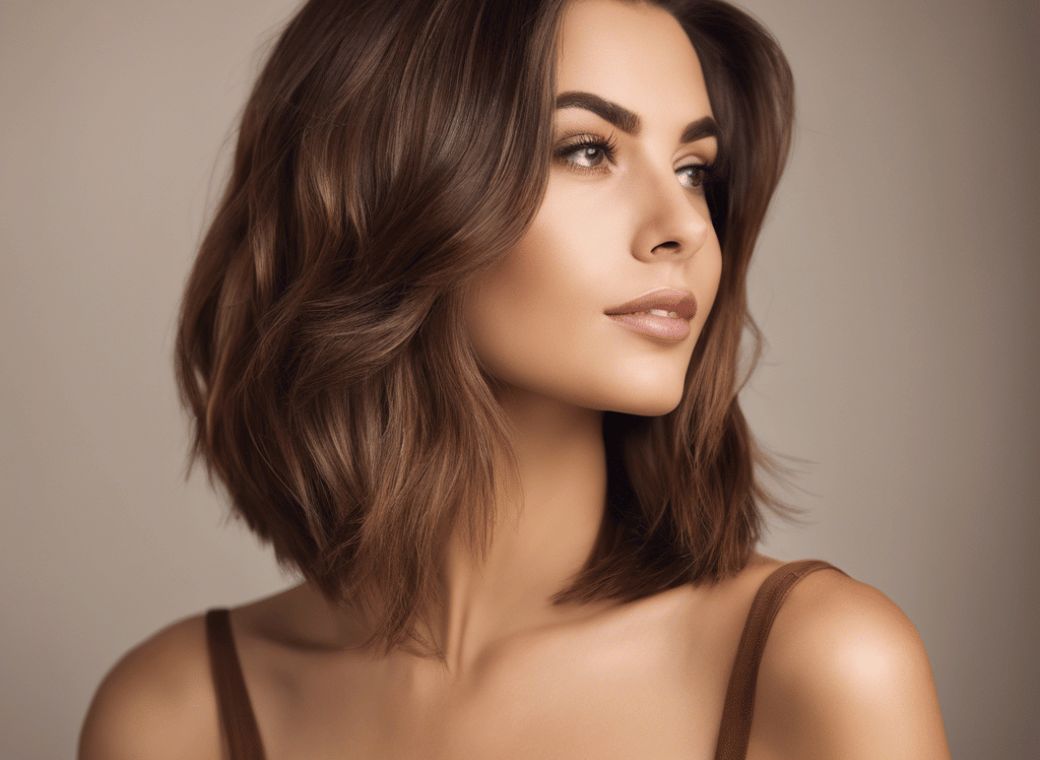 Dark Brown Chin Bob With Sharp Angle — Winter Haircuts for Square Faces