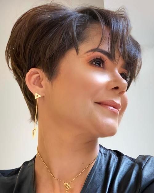 Pixie with Voluminous Bangs Pixie with Voluminous Bangs — Winter Hairstyles for Short Hair