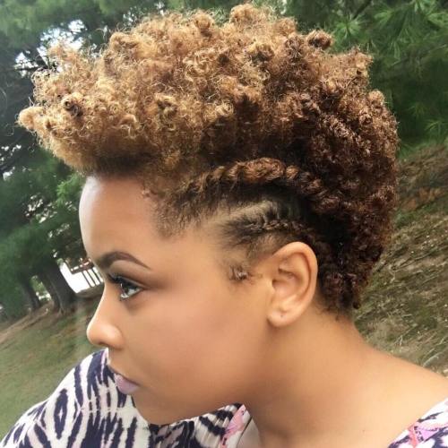 Dark Brown Top With Shaved Sides Dark Brown Top With Shaved Sides — Winter Haircuts for Black Women