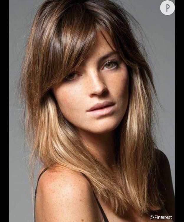 Visual Idea — Framing The Face Winter Haircuts with Curtain Bangs