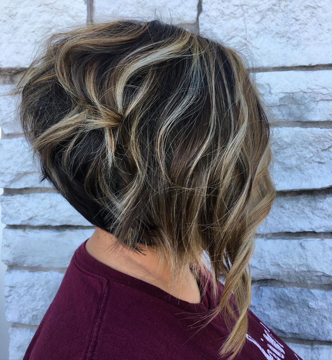 Angled Bob Visual Idea Angled Bob Visual Idea — Winter Haircuts for Thick Hair