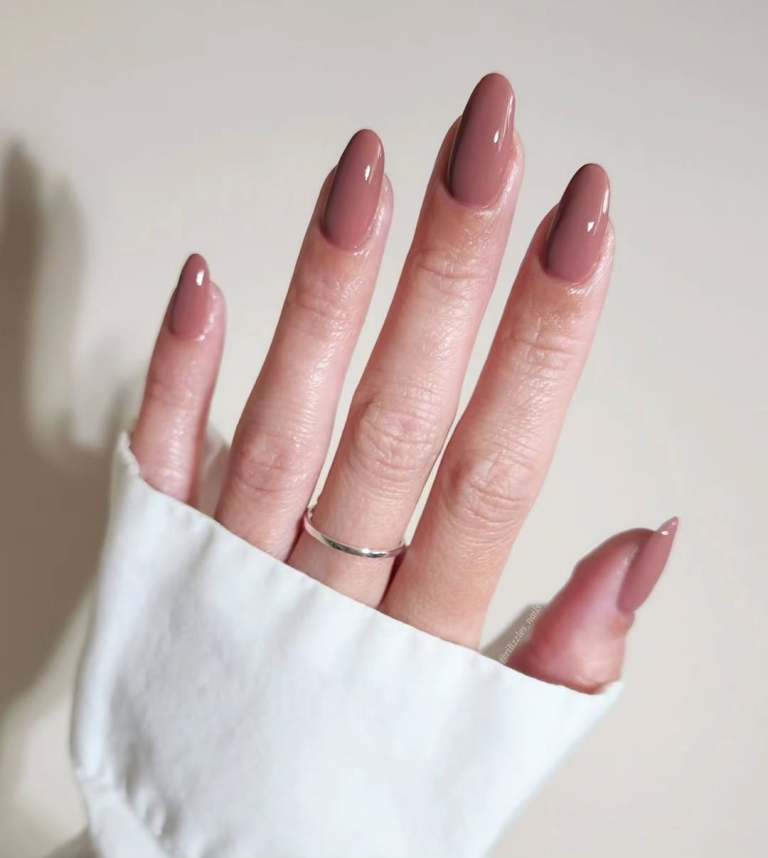 Muted Rose-Nude Visual Idea Muted Rose-Nude Visual Idea — Old Money Winter Nails