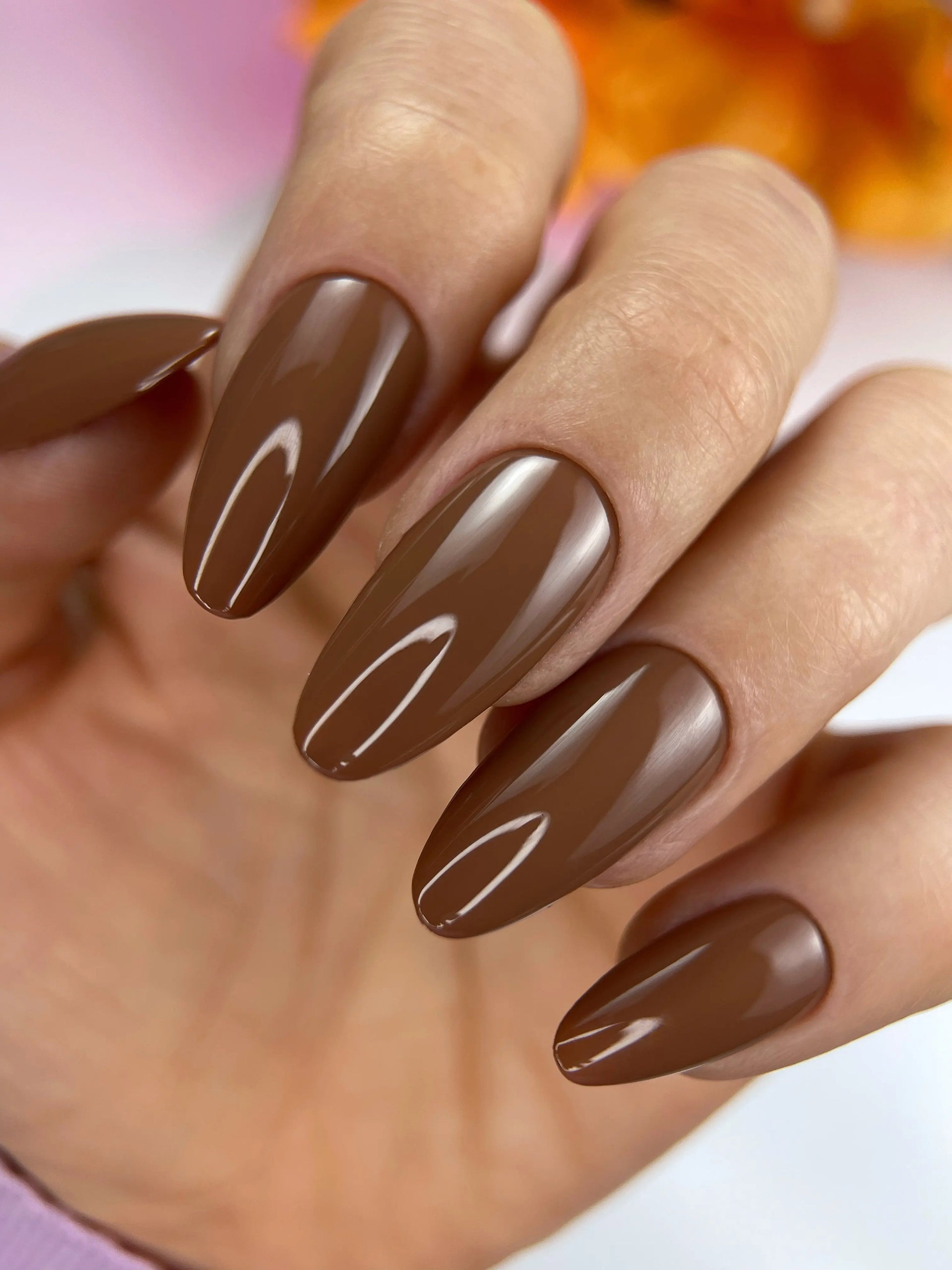 None Visual Idea None Visual Idea — Chocolate Brown Nails
