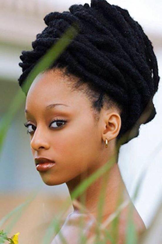 Twisted Locs Updo — Winter Hairstyles for Black Women