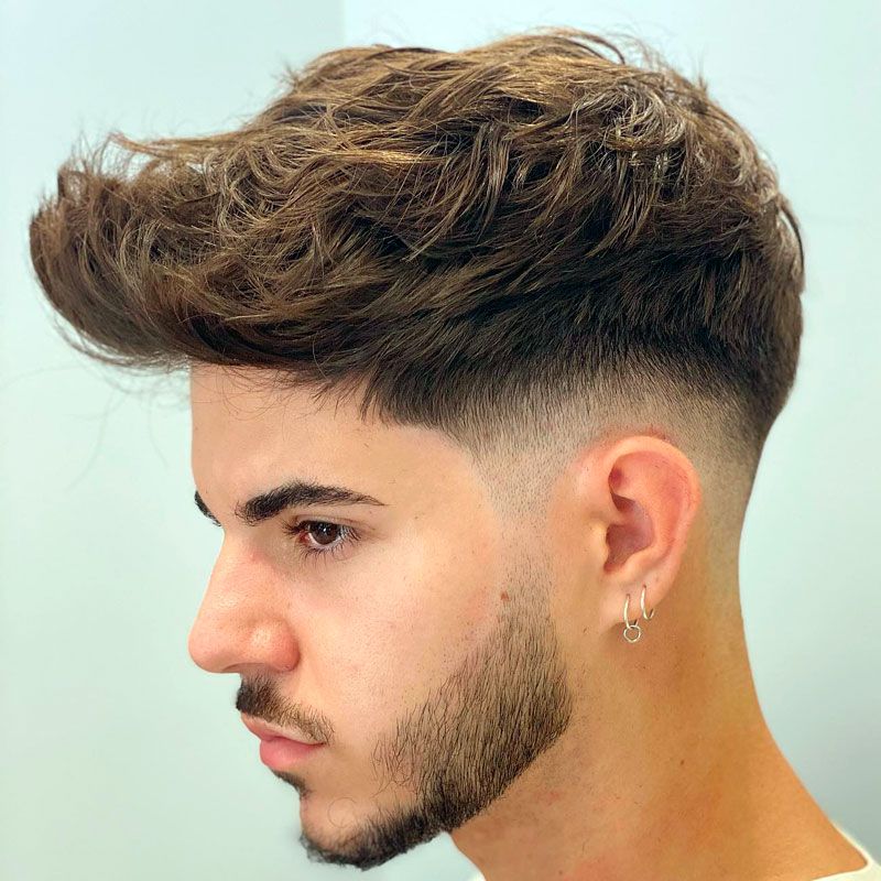 Short Voluminous Textured Crop Fade — Winter Haircuts for Men