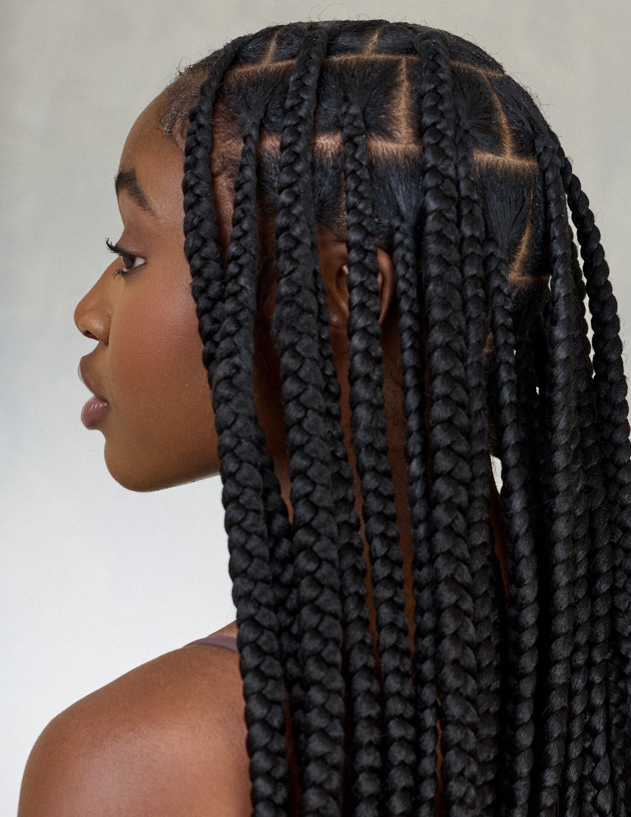 Grandes tresses sans nœuds