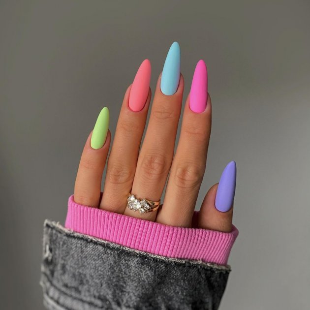 Vibrant Matte Pastels Vibrant Matte Pastels — Winter to Spring Transition Nails