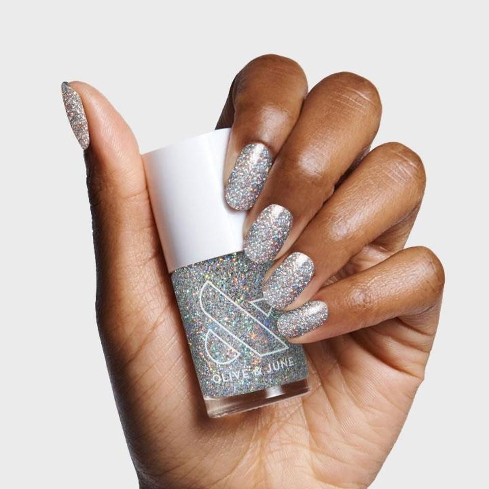 Dense Silver Holographic Glitter — Holiday Nail Colors 2026