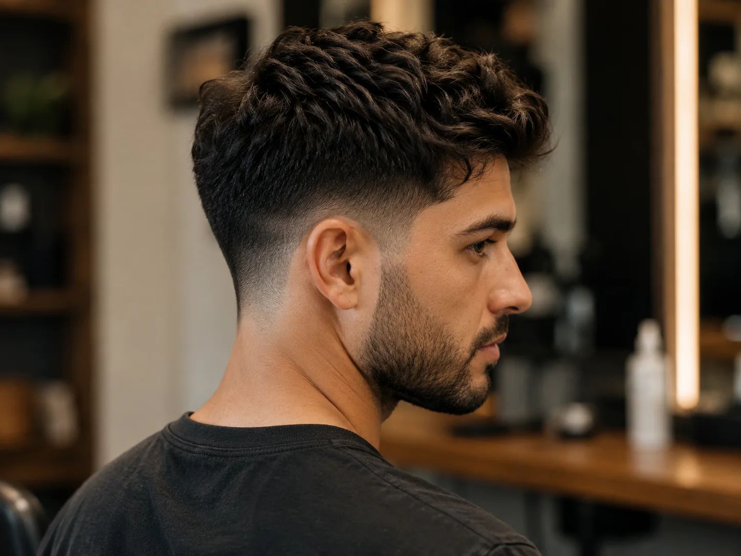 Taper Fade With Textured Quiff — Winter Hairstyles for Men