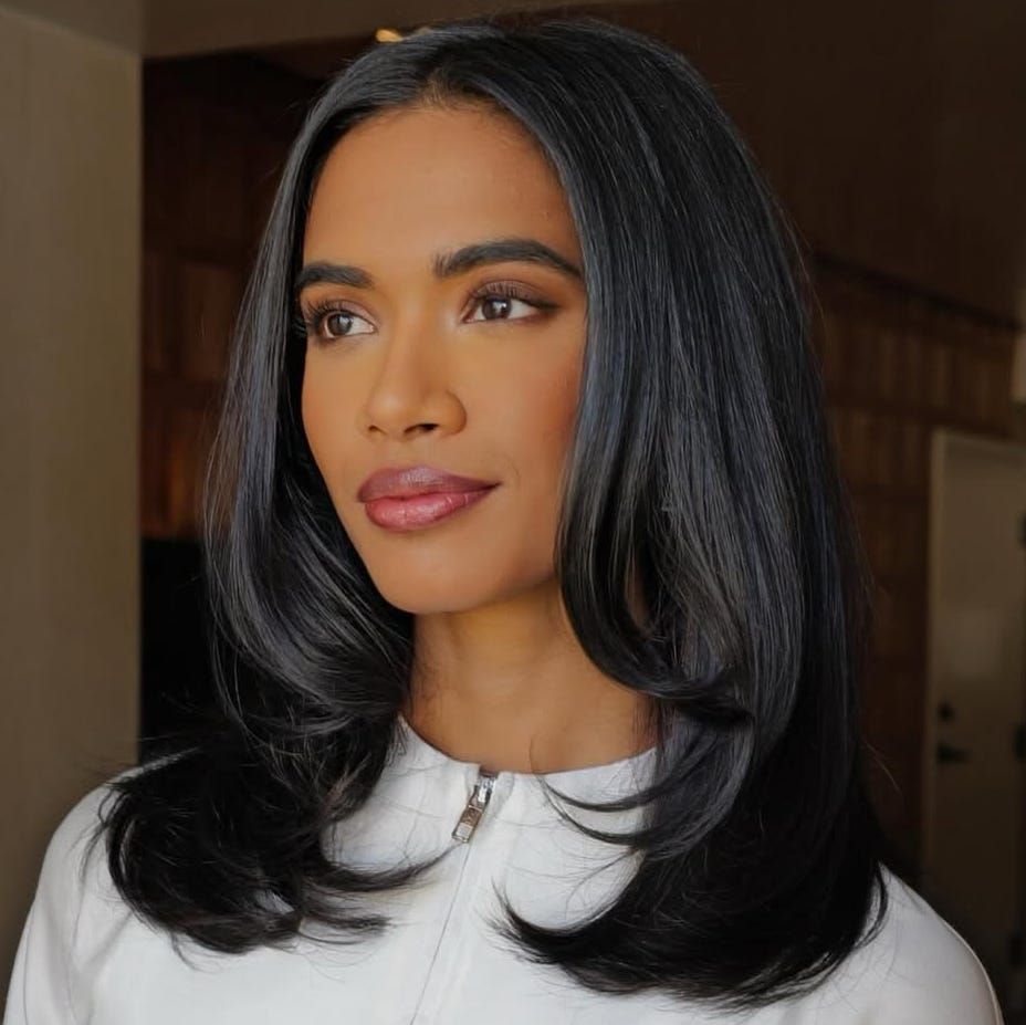 Dark Brown Collarbone Layers — Winter Haircuts for Straight Hair