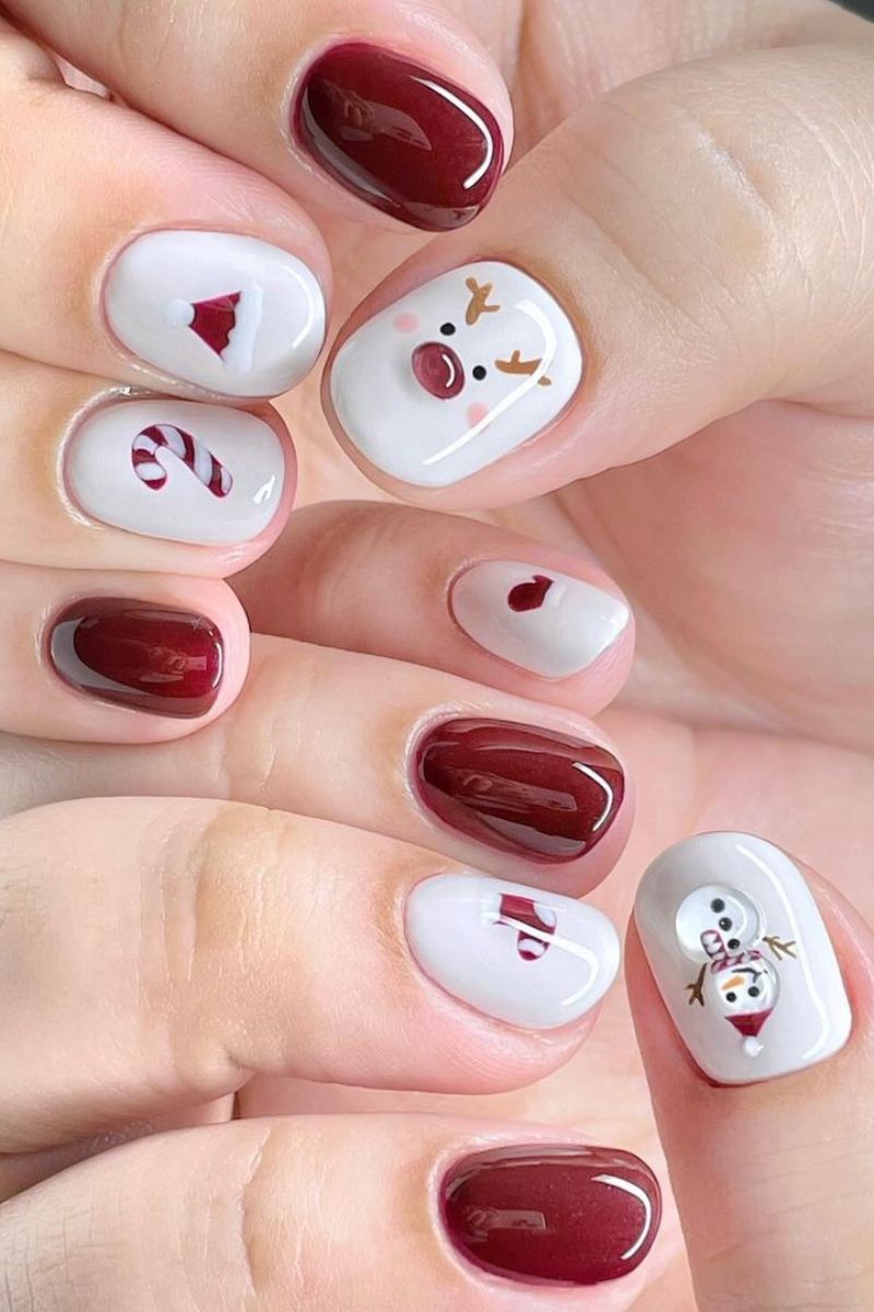 Clean Artwork Even Polish Visual Idea Clean Artwork Even Polish Visual Idea — Short Christmas Nails 2026