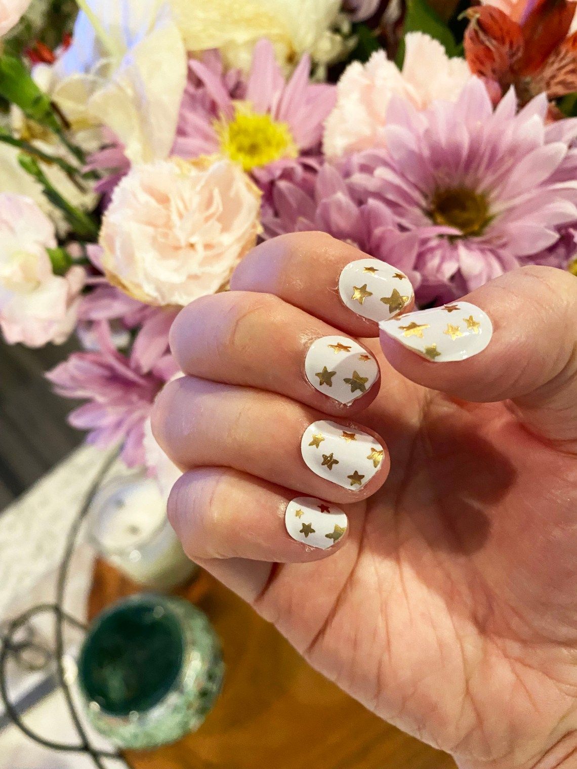 Gold Star Decals Visual Idea Gold Star Decals Visual Idea — Winter Gold Nails
