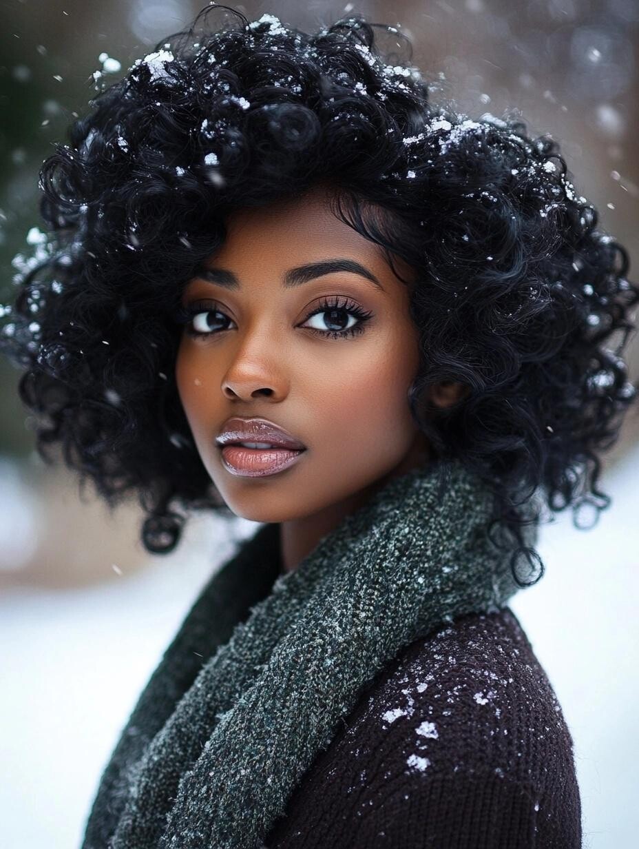 Long Box Braids With Colorful Beads Long Box Braids With Colorful Beads — Winter Haircuts for Black Women