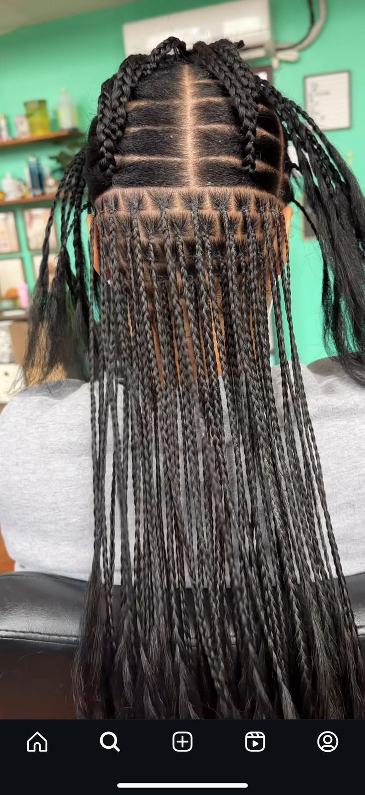 Back View Medium Density Braids Back View Medium Density Braids — Winter Knotless Braids