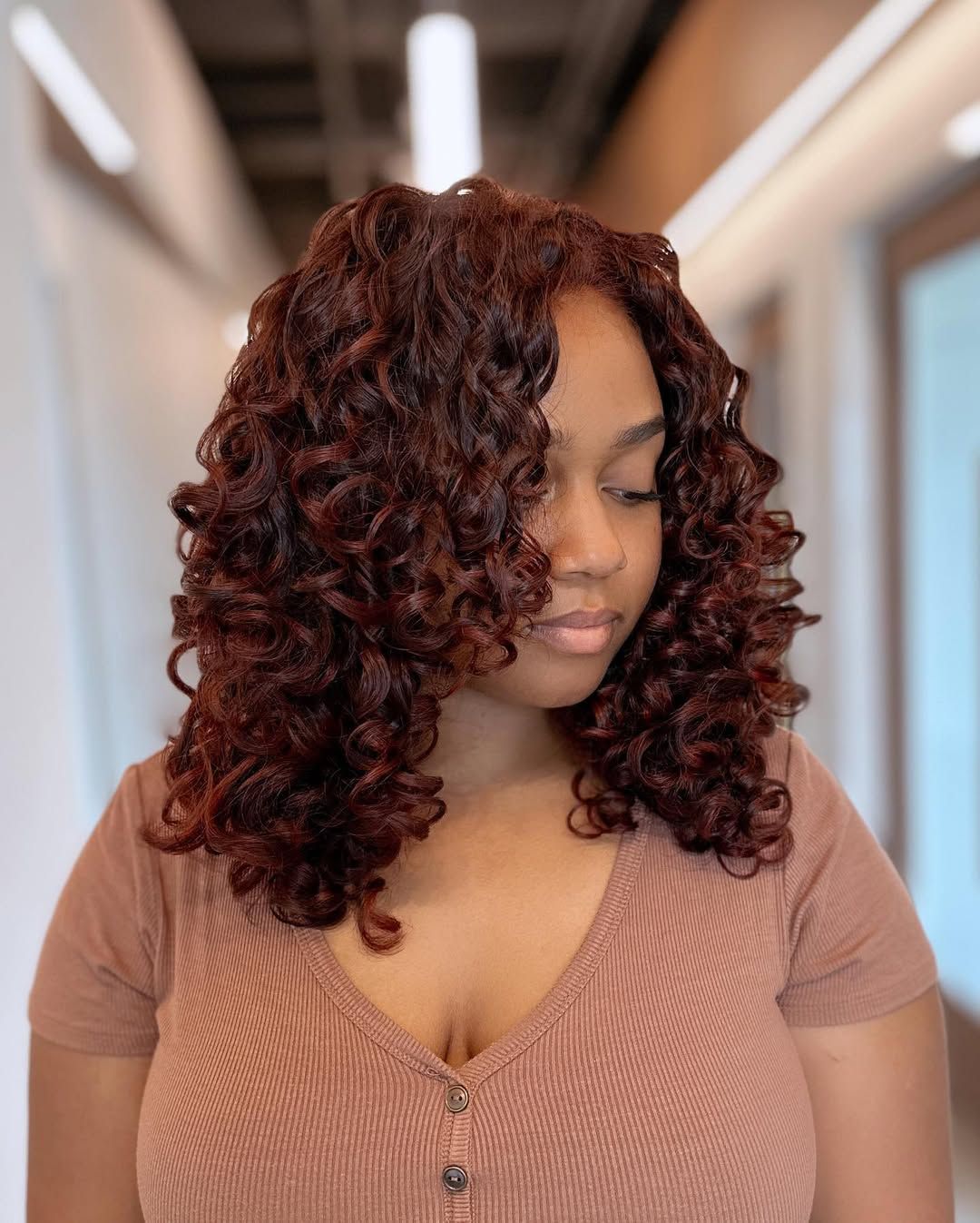 Warm Auburn Visual Idea Warm Auburn Visual Idea — Winter Auburn Hair Color