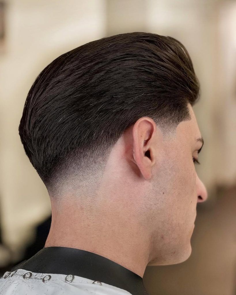 Short On Sides Medium On Top Undercut With Voluminous Side-Swept Top — Winter Hairstyles for Men