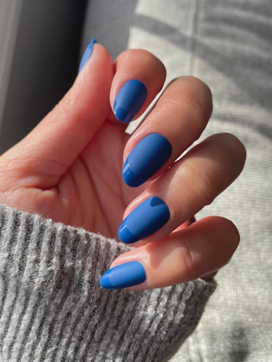 Matte Glossy Visual Idea Matte Glossy Visual Idea — Aesthetic Winter Nails