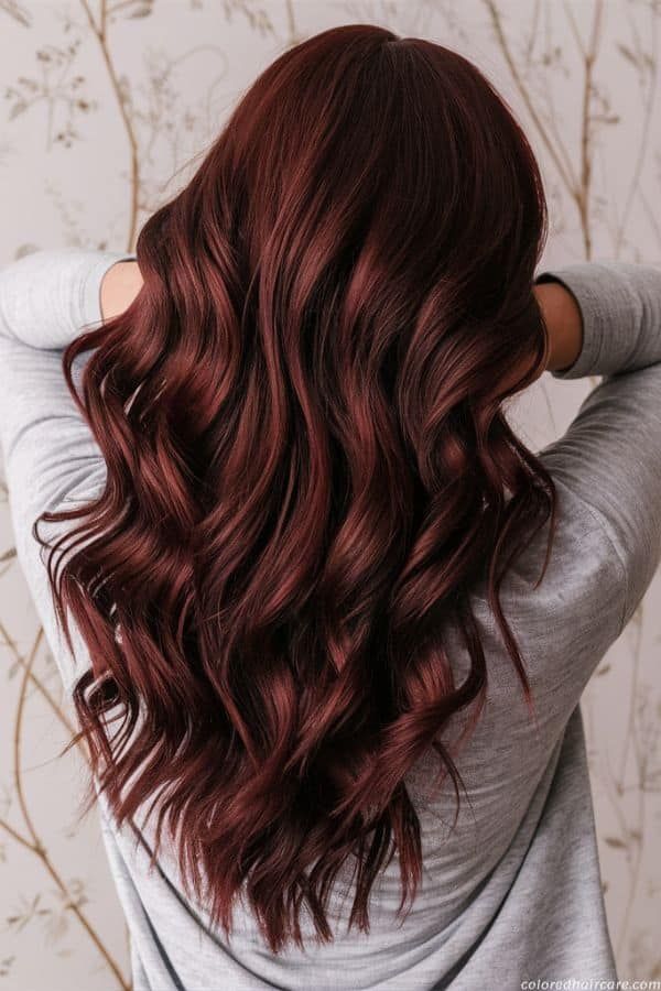 Rich Deep Burgundy Red Rich Deep Burgundy Red — Low Maintenance Winter Hair Colors