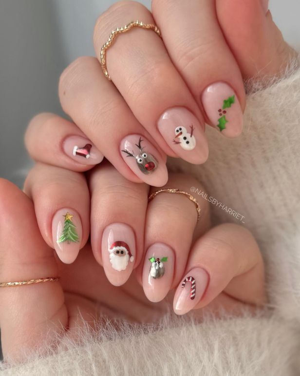 Visual Idea Visual Idea — Simple Christmas Nails 2026