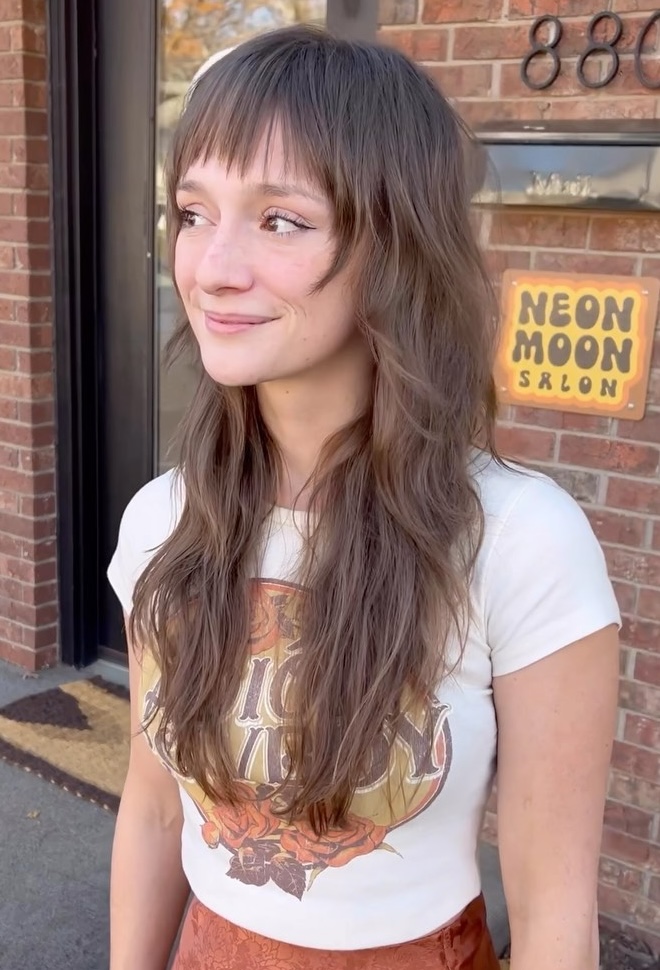 Soft Layered Fringe Visual Idea Soft Layered Fringe Visual Idea — Winter Shag Haircuts