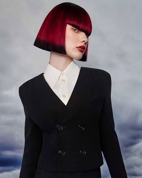 Fine Bob Burgundy Black Ombre Fine Bob Burgundy Black Ombre — Winter Bob Haircuts