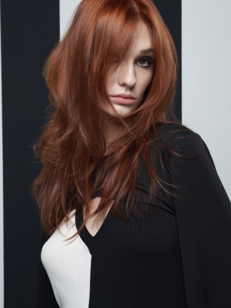 Copper Red With Lighter Red Highlights Copper Red With Lighter Red Highlights — Winter Hair Colors