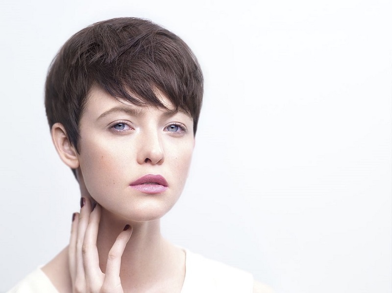 Short Wispy Smooth Dark Brown Pixie Short Wispy Smooth Dark Brown Pixie — Winter Pixie Haircuts