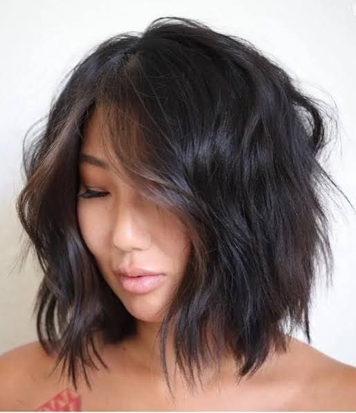 Textured Bob With Balayage Textured Bob With Balayage — Winter Haircuts for Heart Shaped Faces