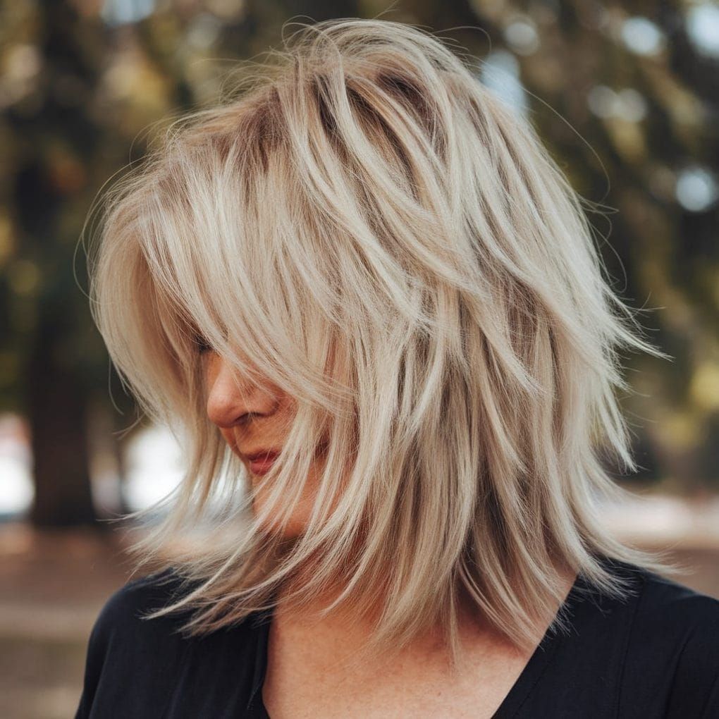 Choppy Bangs Visual Idea Choppy Bangs Visual Idea — Winter Haircuts for Thin Hair
