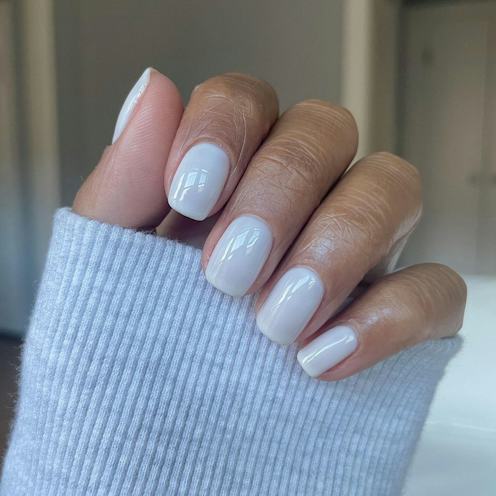 Milky White Nails Straddle The Line Between Trendy & Timeless