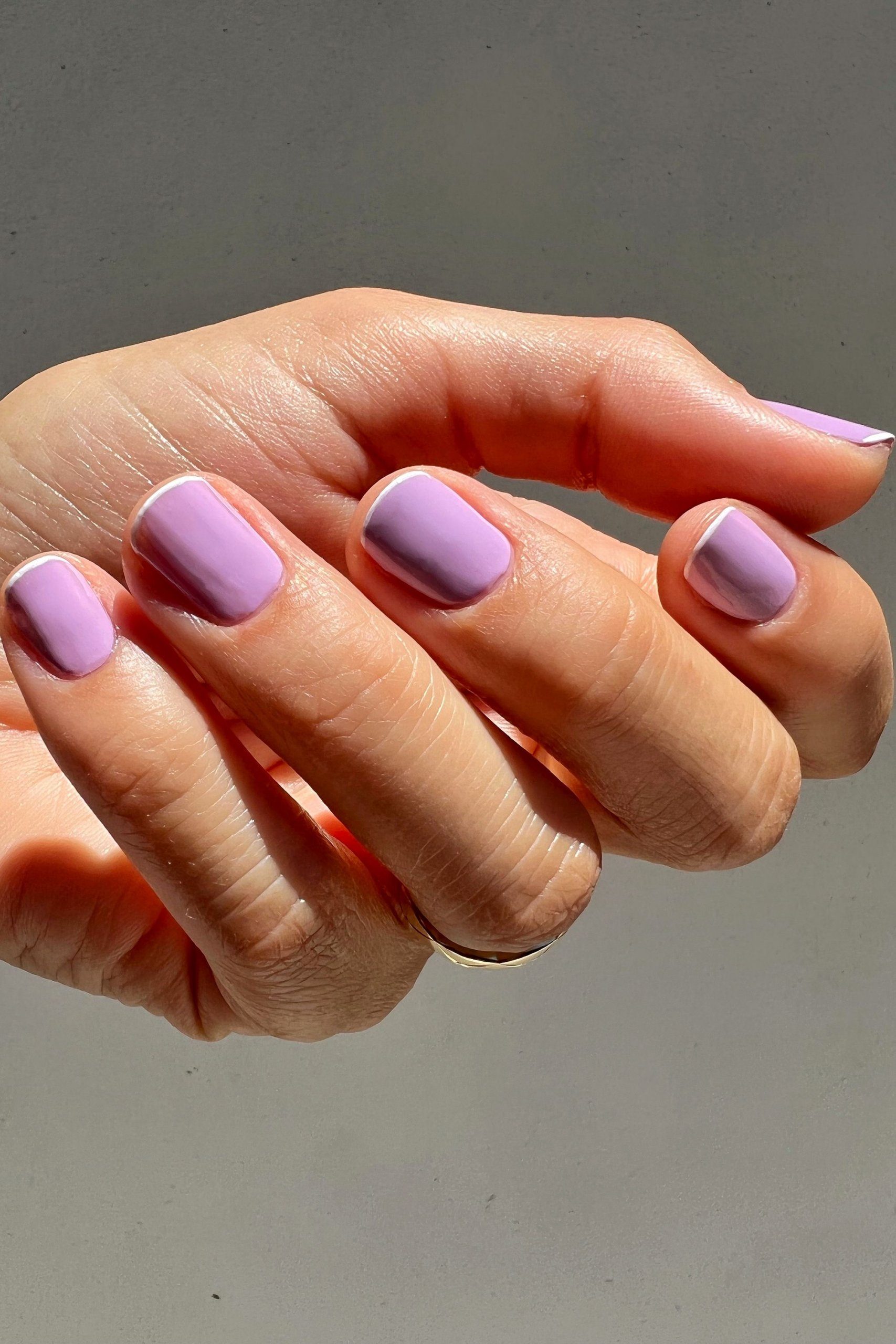 Glossy Visual Idea Glossy Visual Idea — Winter Purple Nails
