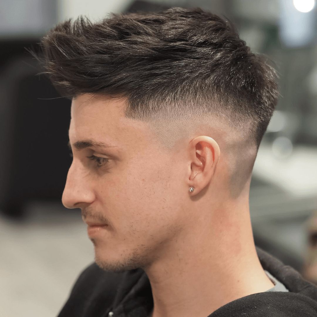 Dark Brown With Blonde Highlights Visual Idea — Winter Hairstyles for Men