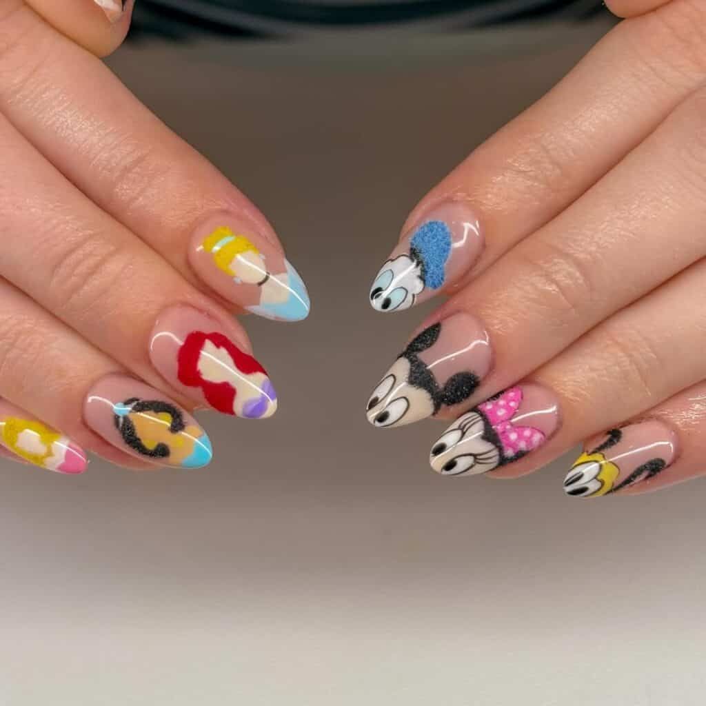 Disney Character Christmas Medley Disney Character Christmas Medley — Disney Christmas Nails 2026