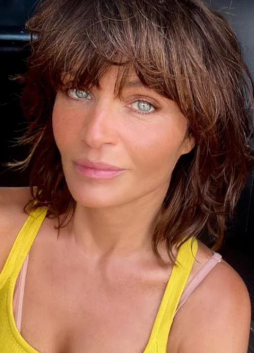Edgy Shoulder Shaggy Cut With Full Bangs — Winter Hairstyles with Bangs