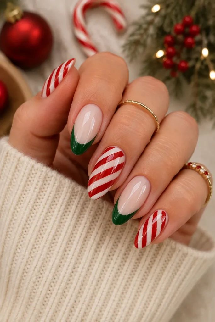 25 Red Green Christmas Nails to Try This Holiday - Nails With Sofia