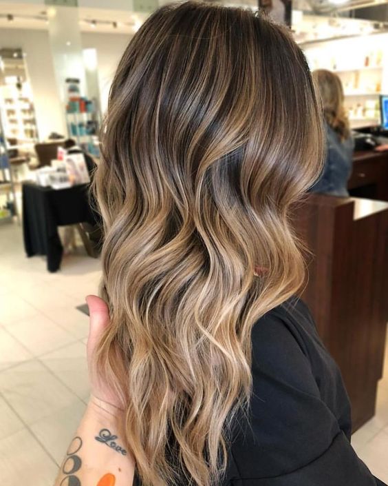 Transition From Dark To Light Dark Brown to Blonde Ombre Transition From Dark To Light Dark Brown to Blonde Ombre — Winter Ombre Hair