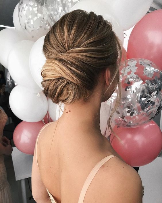 Honey Blonde With Subtle Highlights Visual Idea — Winter Bun Hairstyles