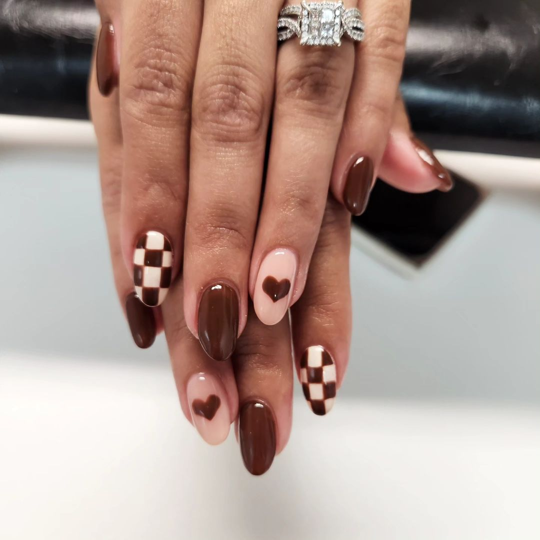 Creamy Mocha Medium Square Gloss Creamy Mocha Medium Square Gloss — Mocha Nails