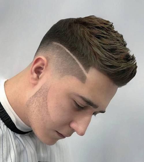 Fade Textured Crop Visual Idea — Winter Hairstyles for Men