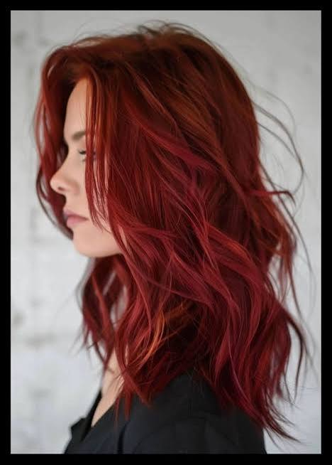 Deep Red with Subtle Copper Highlights Deep Red with Subtle Copper Highlights — Winter Hair Colors for Redheads
