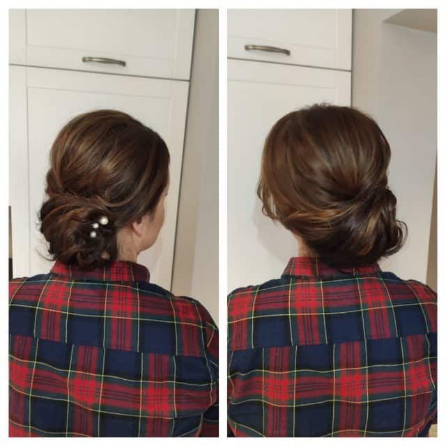 Side And Back View Visual Idea — Winter Bun Hairstyles
