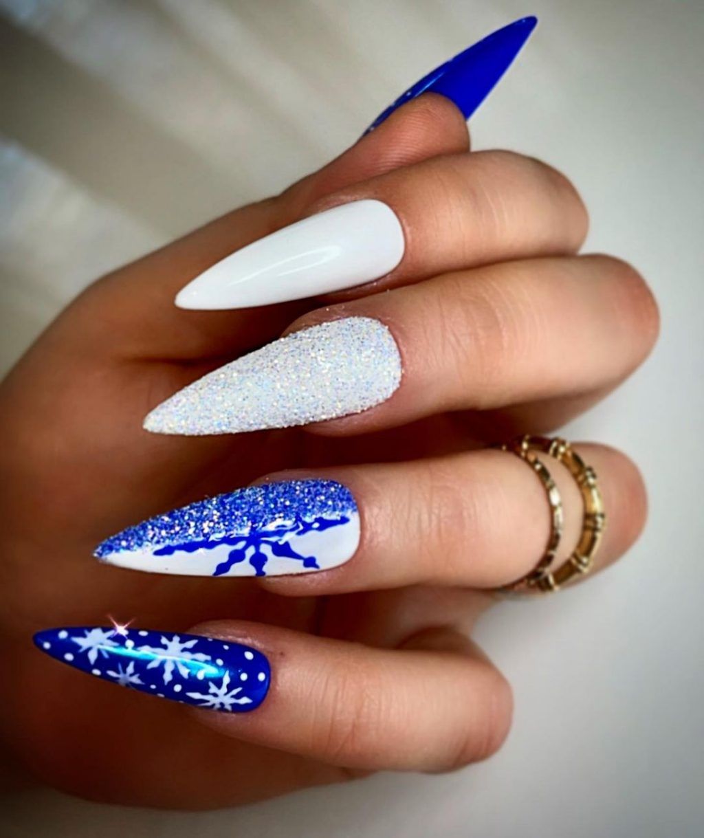 Sharp Lines Clean Application Visual Idea Sharp Lines Clean Application Visual Idea — Winter Party Nails