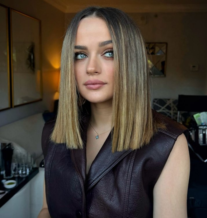 Sleek Chin Length Blunt Bob — Winter Hairstyles for Women Over 40