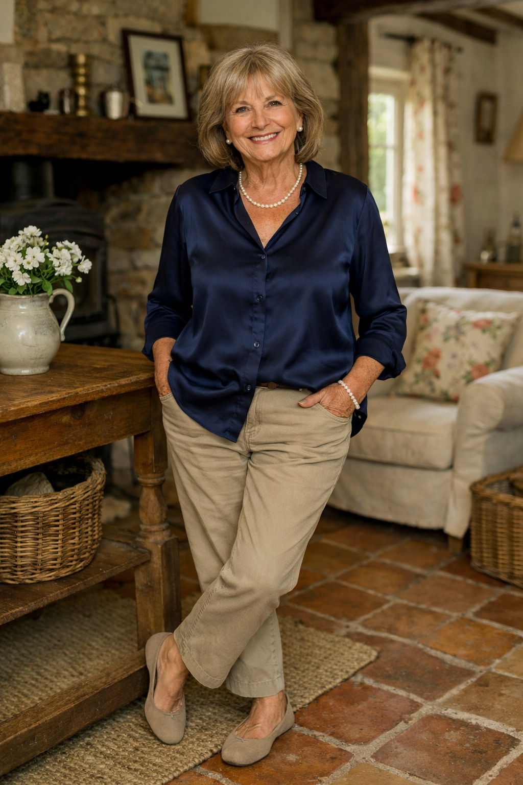 Layered Bob With Side Bangs Layered Bob With Side Bangs — Winter Hairstyles for Women Over 70